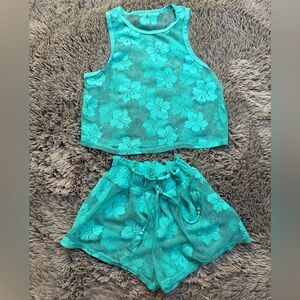 No Boundaries Swimsuit cover Top and Bottom Size Small